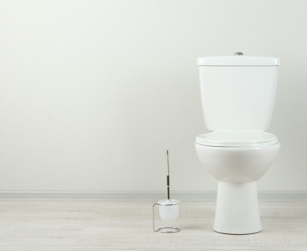 White toilet